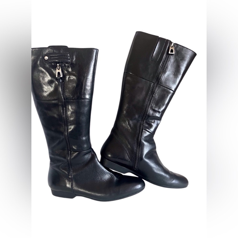 Women's Enzo Angiolini Black Leather Boots